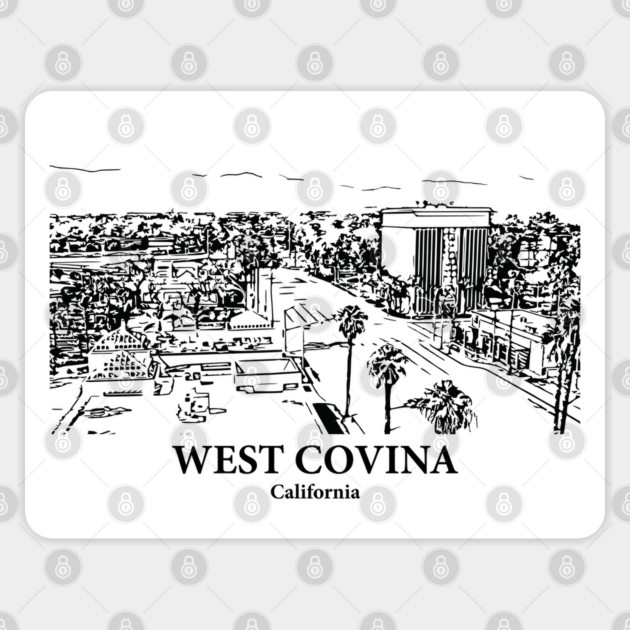 West Covina – California Sticker by Lakeric