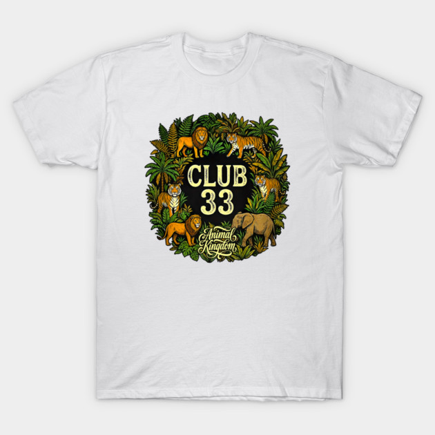 Animal Kingdom Club 33 Orlando Florida Exclusive Print T-Shirt by Joaddo