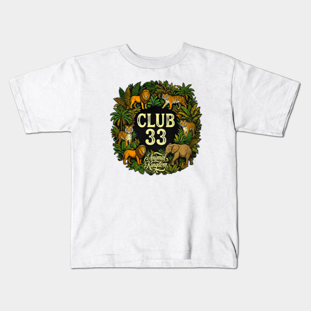 Animal Kingdom Club 33 Orlando Florida Exclusive Print Kids T-Shirt by Joaddo