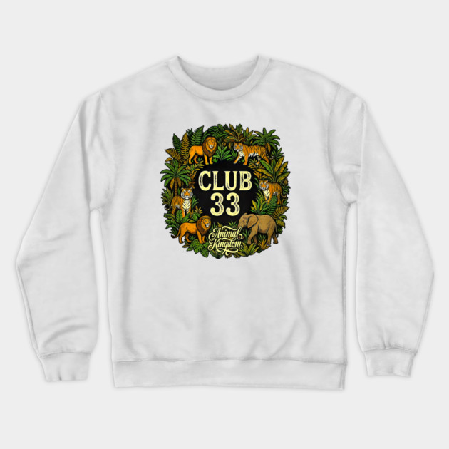 Animal Kingdom Club 33 Orlando Florida Exclusive Print Crewneck Sweatshirt by Joaddo