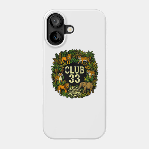Animal Kingdom Club 33 Orlando Florida Exclusive Print Phone Case by Joaddo