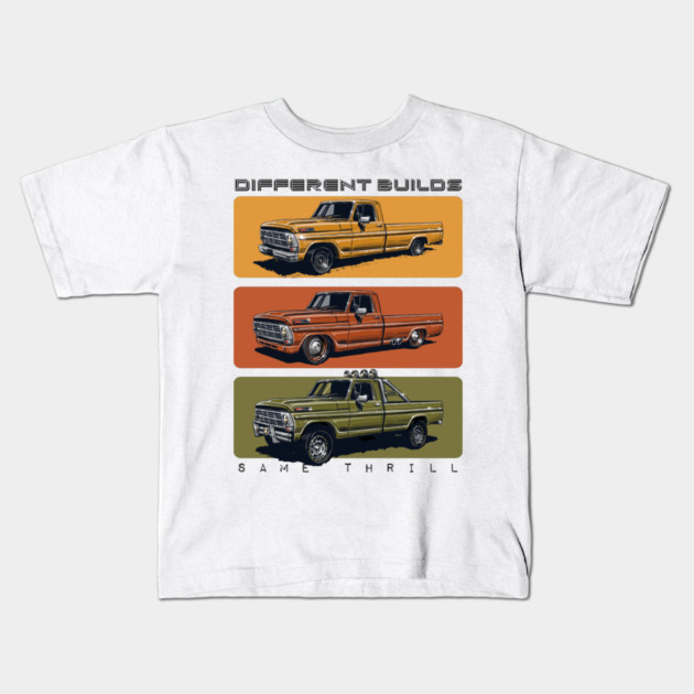 Truck Build Kids T-Shirt by monsalveautos