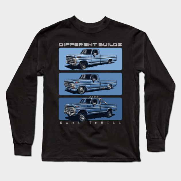 FORD TRUCK BUILD Long Sleeve T-Shirt by monsalveautos