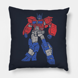 Optimus Prime Calligram Pillow