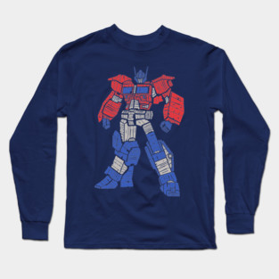 Optimus Prime Calligram Long Sleeve T-Shirt
