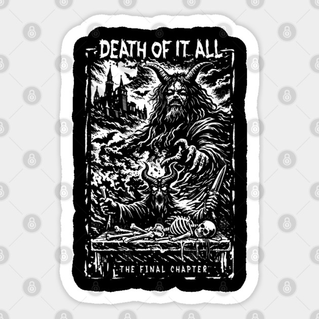 DEATH OF IT ALL Sticker by artslaves