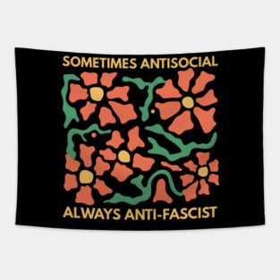 Anti Social Anti Fascist Tapestry