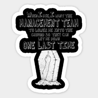 The Final Performance Review Dark Sticker