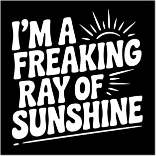 I'm a Freaking Ray of Sunshine Posters and Art