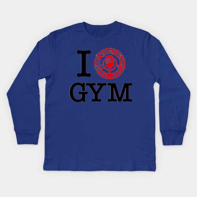 I Heart Gymnastics Kids Long Sleeve T-Shirt by GymCastic
