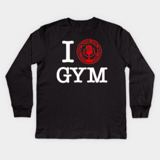 I Heart Gymnastics (Dark) Kids Long Sleeve T-Shirt
