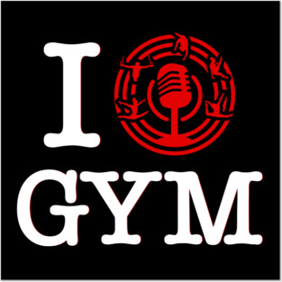 I Heart Gymnastics (Dark) Posters and Art