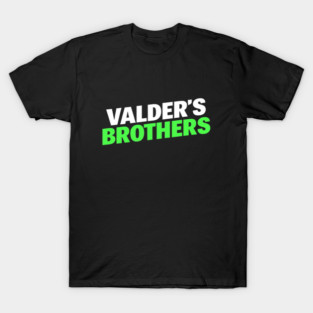 Valder’s Brothers Streetwear Logo Shirt – Bold White and Green Graphic Tee T-Shirt