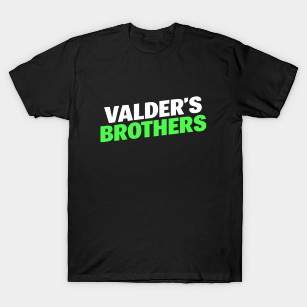 Valder’s Brothers Streetwear Logo Shirt – Bold White and Green Graphic Tee T-Shirt by Valder’s Brothers