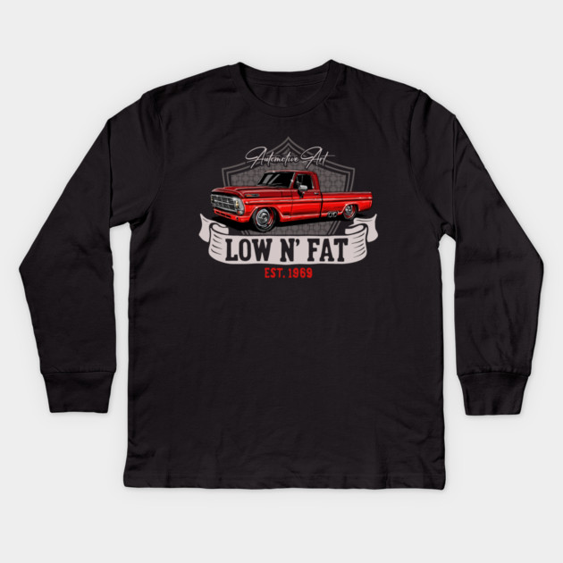 Ford low n fat Kids Long Sleeve T-Shirt by monsalveautos