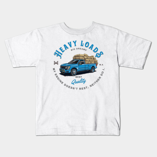 Ford Heavy Loads Kids T-Shirt by monsalveautos