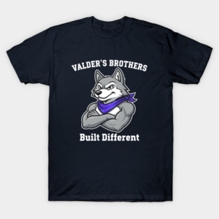 Valder’s Brothers – Built Different Alpha Wolf Gym T-Shirt T-Shirt