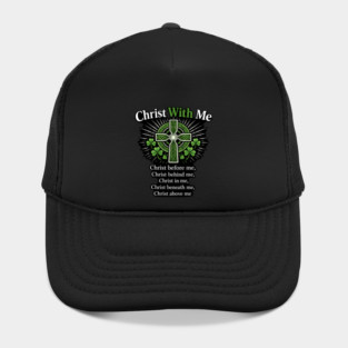 Christ With Me – St. Patrick’s Prayer Christian Shamrock Shirt Hat