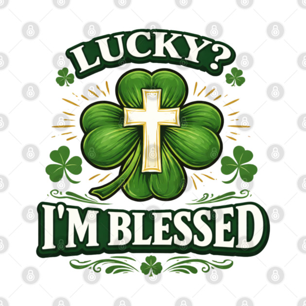Lucky? I’m Blessed – Christian St. Patrick’s Day Shirt by CrazyGirl