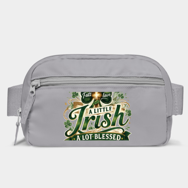 A Little Irish, A Lot Blessed – Christian St. Patrick’s Day Shamrock Cross Shirt by CrazyGirl