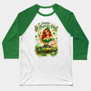 Irish Crazy Girl Baseball T-Shirt