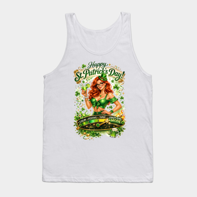 Irish Crazy Girl Tank Top by CrazyGirl