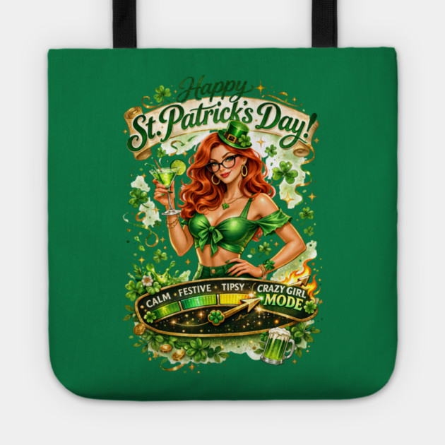 Irish Crazy Girl Tote by CrazyGirl