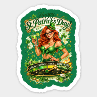 Irish Crazy Girl Magnet