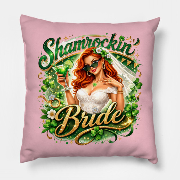Shamrock Bride Pillow by CrazyGirl