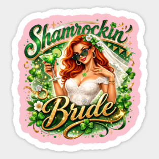 Shamrock Bride Sticker