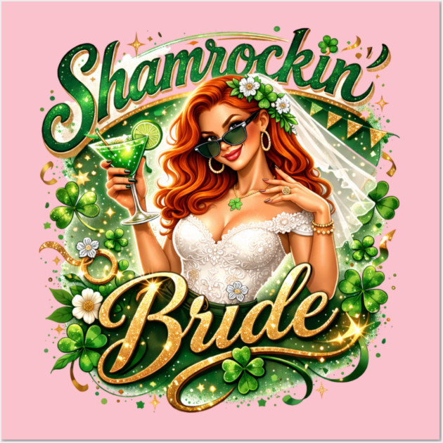 Shamrock Bride Wall Art by CrazyGirl