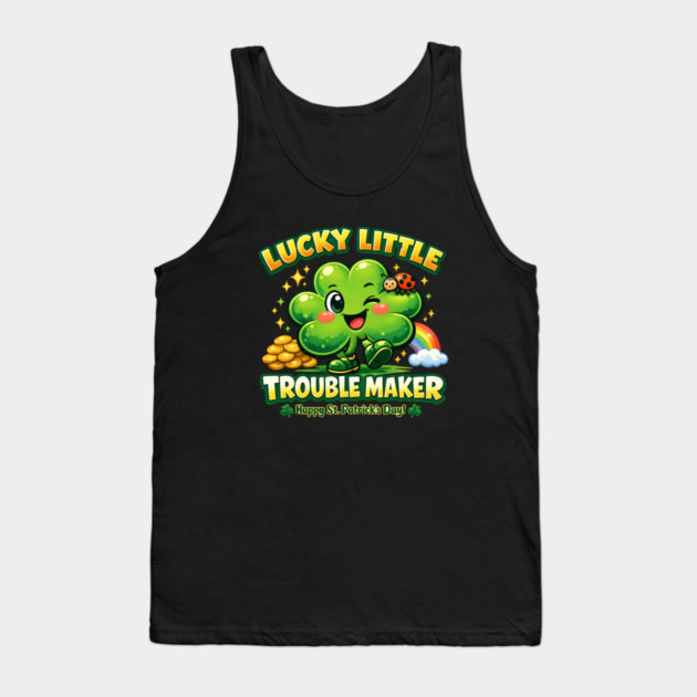 Lucky Little Trouble Maker Tank Top by CrazyGirl