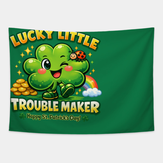 Lucky Little Trouble Maker Tapestry by CrazyGirl