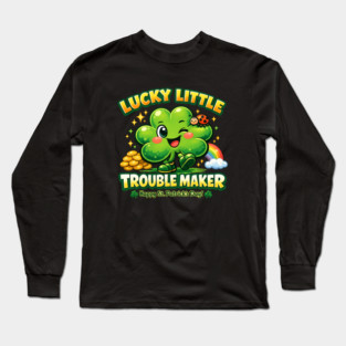 Lucky Little Trouble Maker Long Sleeve T-Shirt