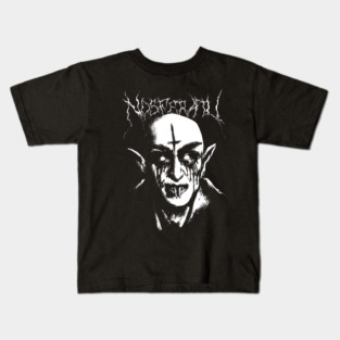 Black Metal Nosferatu Kids T-Shirt