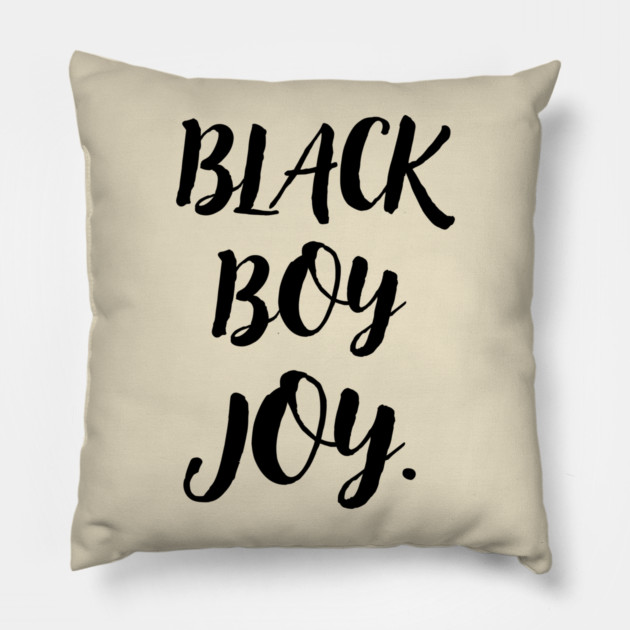 Black Boy Joy Pillow by The WYLD Tribe