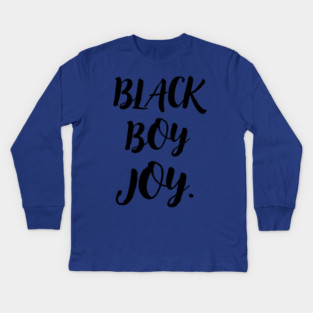 Black Boy Joy Kids Long Sleeve T-Shirt