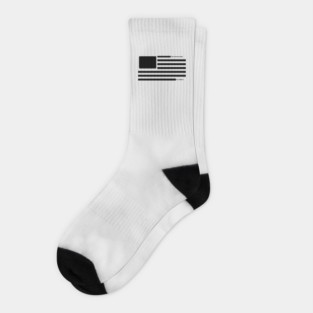 Censored US Flag Redacted Bars Socks