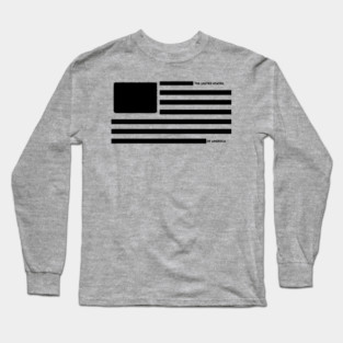 Censored US Flag Redacted Bars Long Sleeve T-Shirt