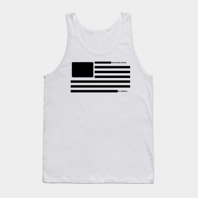Censored US Flag Redacted Bars Tank Top by The WYLD Tribe