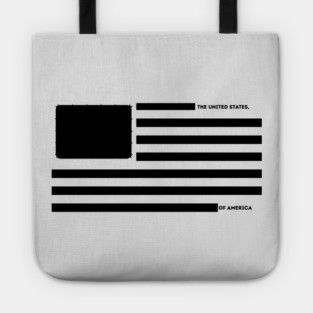 Censored US Flag Redacted Bars Tote