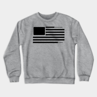 Censored US Flag Redacted Bars Crewneck Sweatshirt