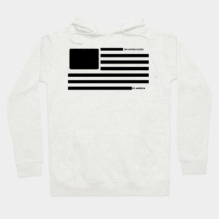 Censored US Flag Redacted Bars Hoodie