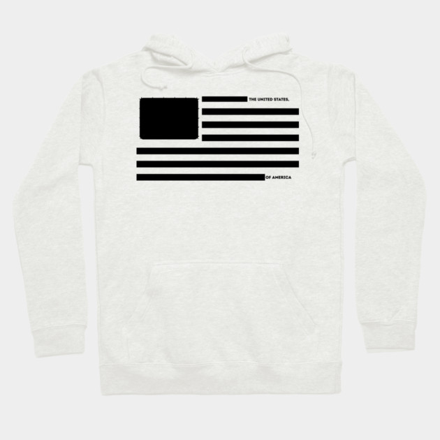 Censored US Flag Redacted Bars Hoodie by The WYLD Tribe