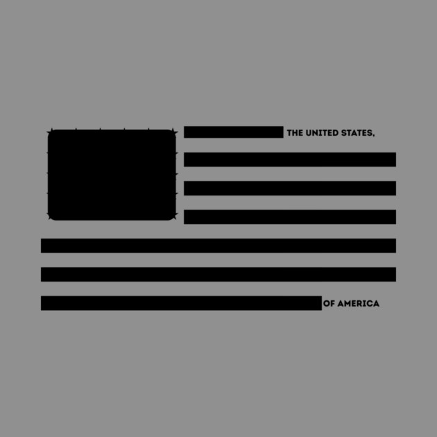 Censored US Flag Redacted Bars by The WYLD Tribe