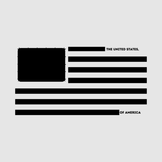 Censored US Flag Redacted Bars by The WYLD Tribe