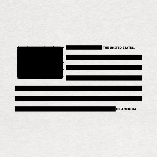 Censored US Flag Redacted Bars by The WYLD Tribe
