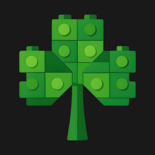 Building Blocks Shamrock St Patricks Day by The WYLD Tribe
