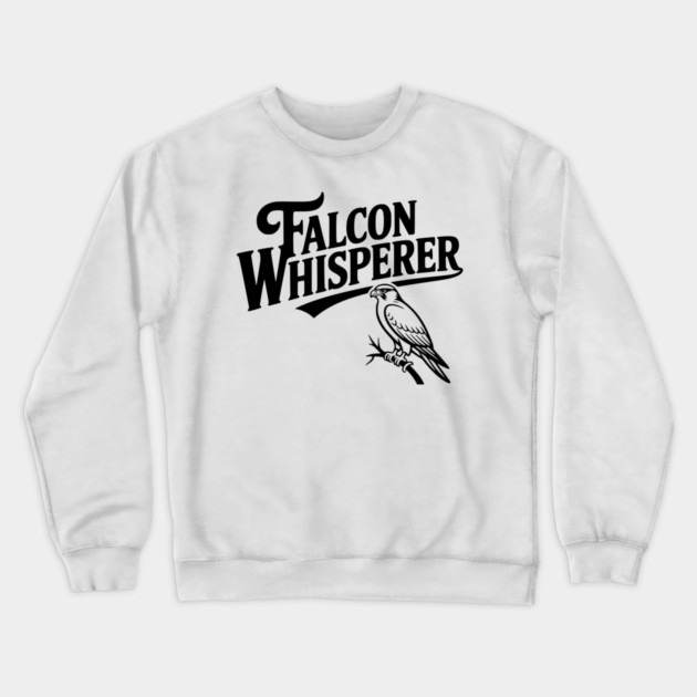 Falcon Whisperer Crewneck Sweatshirt by Frank Ring