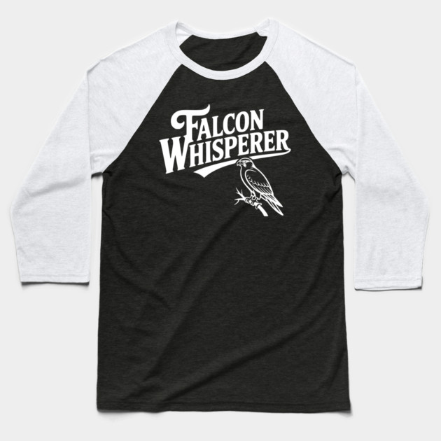Falcon Whisperer Baseball T-Shirt by Frank Ring